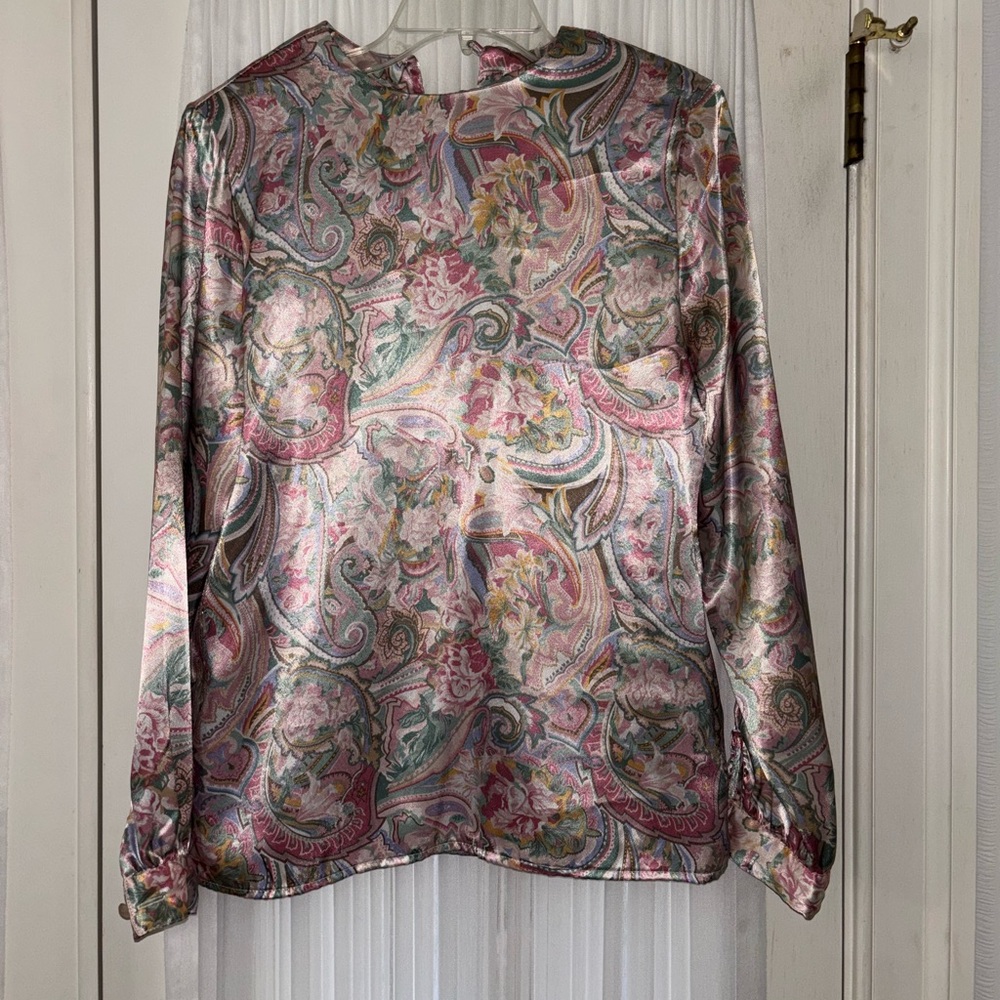 Women's Vintage Silky Blouse